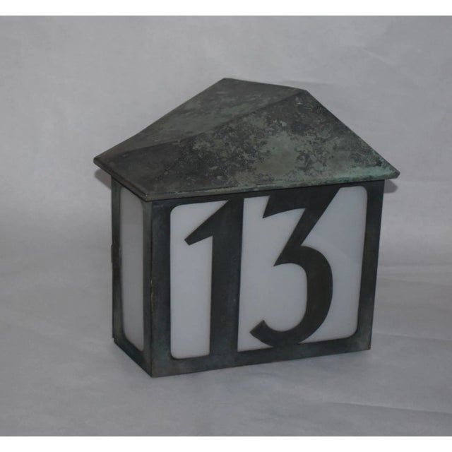 Extremely rare lighting for the stairs no. 13 of 1928 Otto Prutscher built Hermann Fischer Hof (Residential Building of...