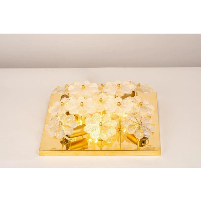 Petite Glass Flower Wall Light from E. Palme, Germany For Sale - Image 10 of 15