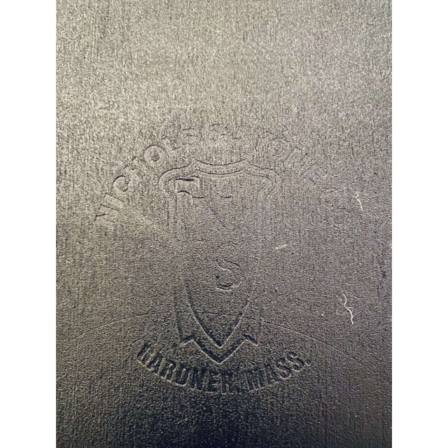 Mid 20th Century Vintage Nichols & Stone Brown University Collegiate Windsor Chair With Gold Accents For Sale - Image 10 of 10