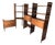 Freestanding Teak Corner Wall Shelf For Sale