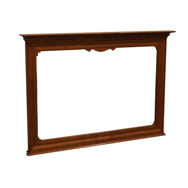 American Sprague & Carleton Solid Hard Rock Maple Colonial Early American 54" Dresser / Wall Mirror For Sale - Image 3 of 8
