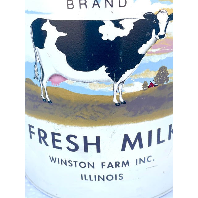 Vintage American Hand Painted Cow Milk Jug For Sale - Image 10 of 12