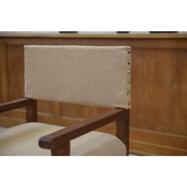 Upholstered Oak Armchairs, 1950s, Set of 2 For Sale - Image 11 of 12