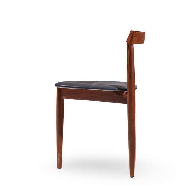 Hans Olsen for Frem Rojle Mid Century Expanding Teak Dining Table With 4 Nesting Chairs For Sale - Image 9 of 16