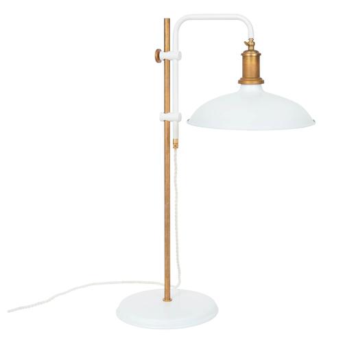 Sabina grubbeson kavaljer table lamp designed by konsthantverk raw brass and matt white. Clean, simple and absolutely...