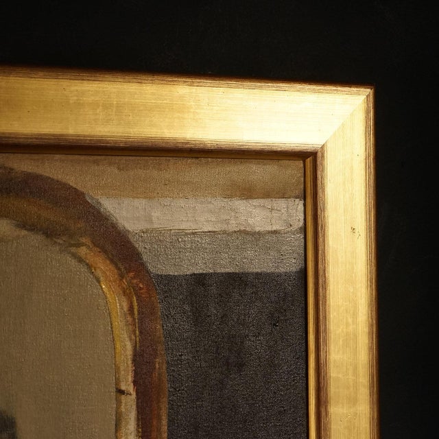 ‘Wife and Family’ by John G. Boyd, Large 1970s Original Oil on Canvas Painting For Sale - Image 9 of 12