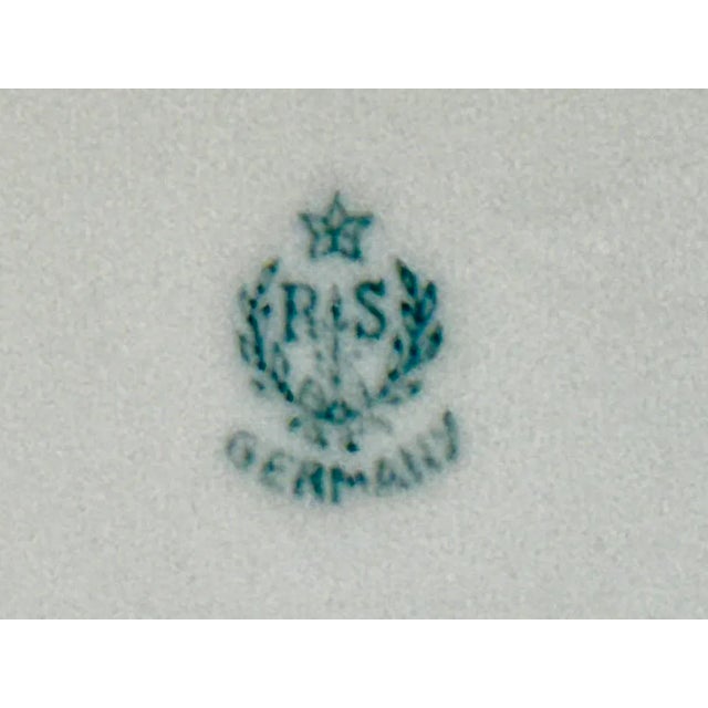 White Antique Rs German Porcelain Salad / Dessert Plates - Set of 4 For Sale - Image 8 of 8