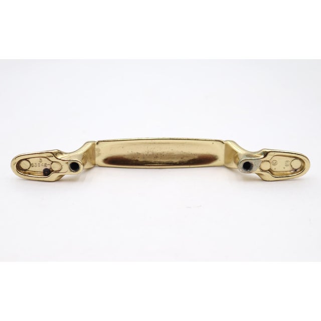 Metal Set of Polished Brass 5.25 In. Traditional Drawer Cabinet Pulls For Sale - Image 7 of 9
