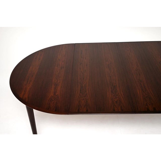 Brown Vintage Danish Extending Dining Table by Arne Vodder for Sibast, 1960s For Sale - Image 8 of 12