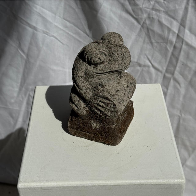 Small Balinese Limestone Frog Sculpture, 2000s For Sale - Image 6 of 18