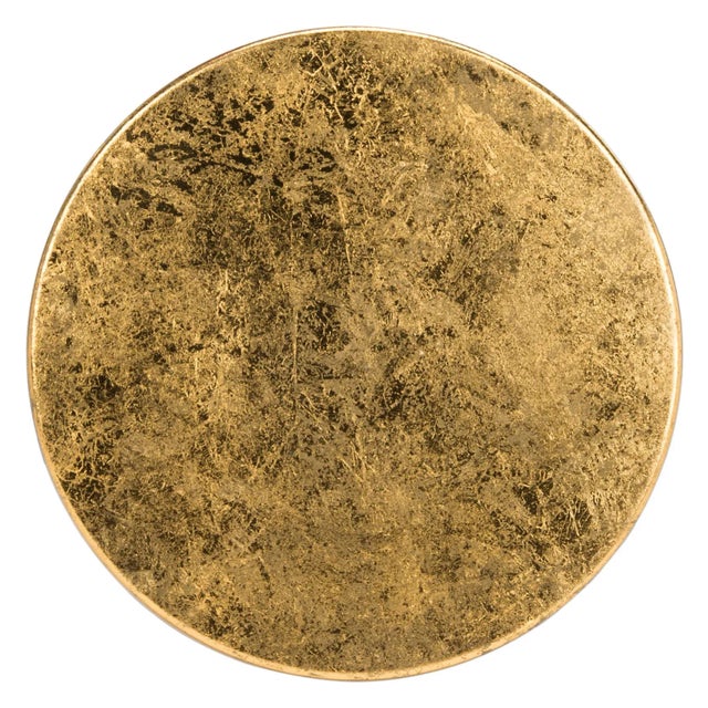 Counter Stool, White & Gold For Sale - Image 4 of 7