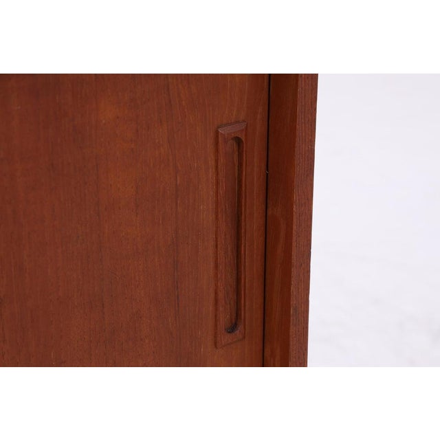 Mid-Century Modern Teak Chest of Drawers with Sliding Doors, 1960s For Sale - Image 10 of 14
