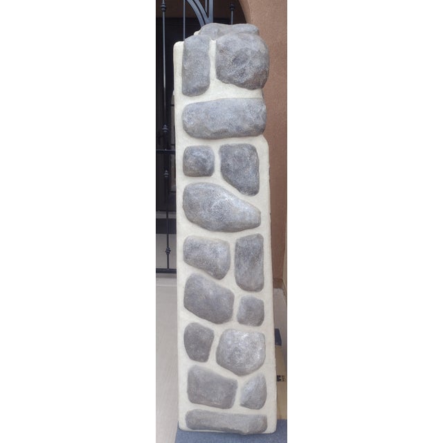 Burgundy Robert Lentz — Goddess of Teotihuacan, Original Monumental Painted Stucco Sculpture, 1990s For Sale - Image 8 of 11