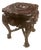 Vintage Chinese Mother of Pearl Inlaid Rosewood Table or Garden Stool For Sale