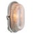 French industrial wall / ceiling lamp by mapelec, amiens, france cast iron back with clear striped glass. e27 / e26 this...