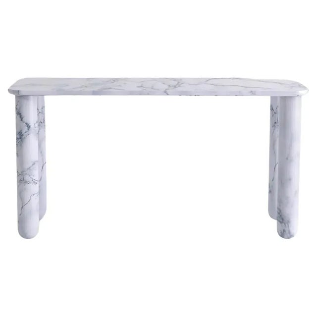 Small White Marble Sunday Dining Table by Jean-Baptiste Souletie For Sale - Image 11 of 11