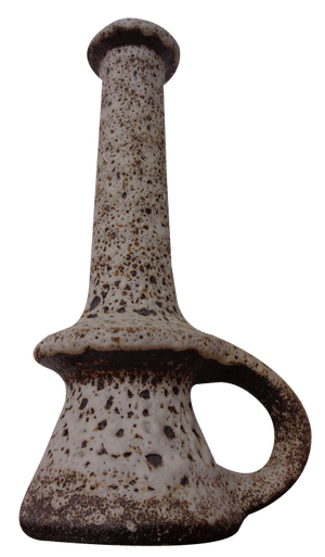 Dutch Studio Ceramic Lava Vase with Handle by Marius & Hugo Van Woerden for Vest, 1970s