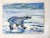 Rustic Late 20th Century Polar Bear Painting by Simon Michael For Sale - Image 3 of 4