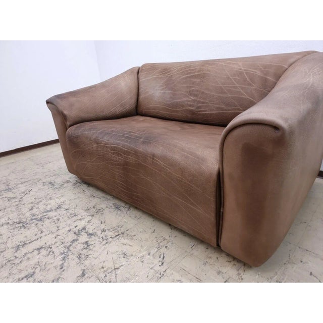 Brown Leather DS 47 Sofa from De Sede For Sale - Image 6 of 10