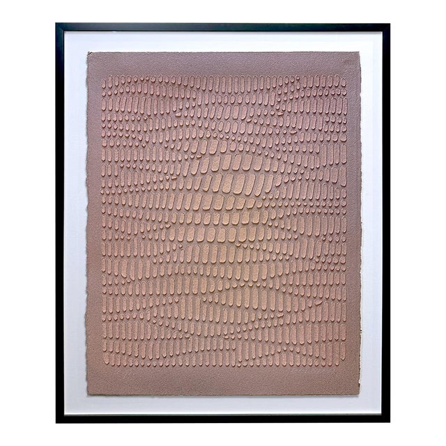 Late 20th Century Paper Relief Signed Monotype 28 X 35 For Sale