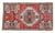 1970s Vintage Hand-Knotted Small Turkish Rug Yastik Entry Laundry Decor Doormat 2x3 Ft Approx For Sale - Image 6 of 8