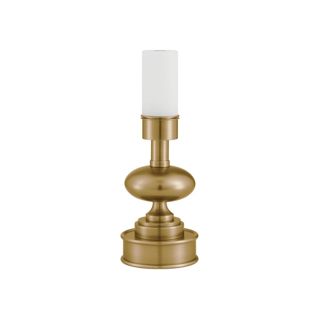 Currey & Company Galavant Brass Cordless Table Lamp For Sale In Atlanta - Image 6 of 7