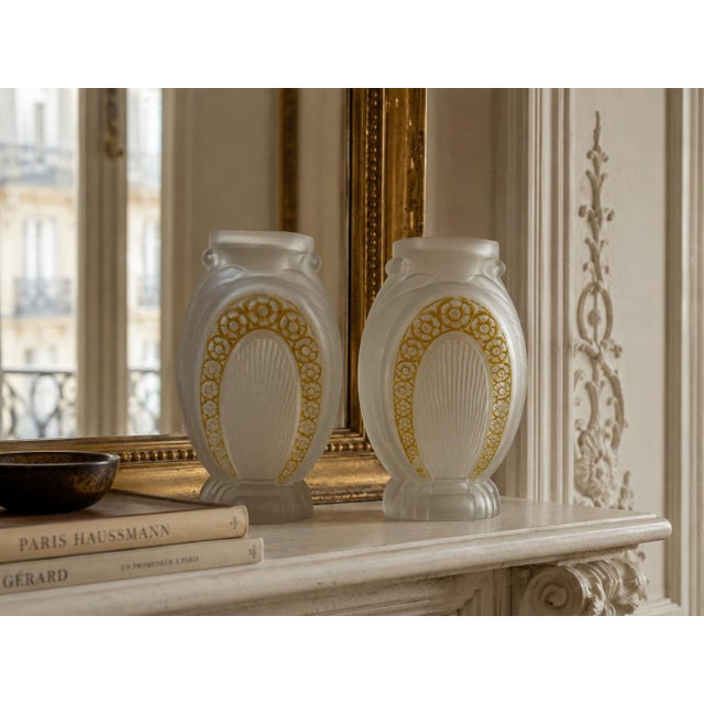 Muller Frères Vintage Vases by Muller Frères, 1930s, Set of 2 For Sale - Image 4 of 13