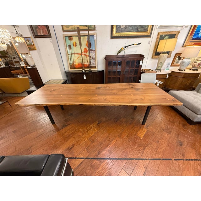 Design Plus Gallery presents the Chilton Live Edge Dining Table from Room & Board. This table pairs a solid wood slab top...