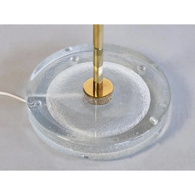 1960s Vintage Swedish Lighting Floor Lamp in Glass and Brass from Falkenbergs Belysning, 1960s For Sale - Image 5 of 11