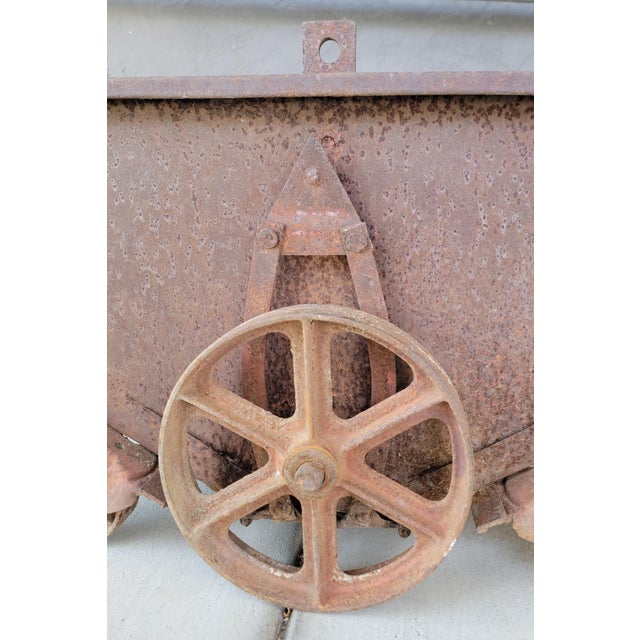 Factory or Ore Industrial Cart 19th Century For Sale - Image 9 of 11