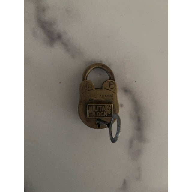 Antique Metal Locks With Original Keys, a Pair For Sale - Image 4 of 4