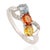 Contemporary Carat&Her Infinity Bow Promise Ring With Multi Sapphire & Diamond Accents, Size 7 For Sale - Image 3 of 14