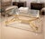 Modern Karl Springer Authentic Signed Lucite and Brass Coffee Table For Sale - Image 3 of 5