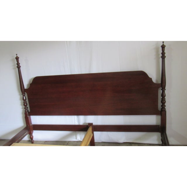 1980s 1980s Sumpter Cherry King Poster Bed Designer For Sale - Image 5 of 7