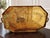 Oversized Vintage Hand-Tooled Brass Gallery Tray With Raised Rail & Handles For Sale - Image 4 of 8