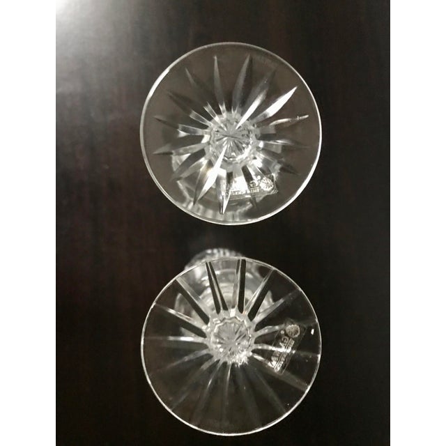 1980s Vintage Galway Irish Crystal Claddagh Ring Fluted Champagne