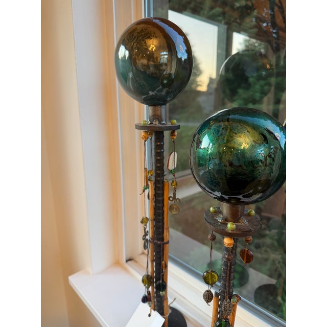 Celestial Meets the Sea-Brutalist Industrial Sculpture - Set of 3 For Sale - Image 10 of 11