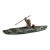 Vintage Alaskan Inuit Style Soapstone Kayak Hunter Sculpture by Chuck Poupart For Sale
