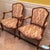 Pair Antique Fauteuils with English Upholstery Petite scale with a lot of charm. In excellent condition and a great pair...