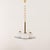 This rare mid century chandelier incorporates a few Italian styles. It feature Space Age shapes with materials...