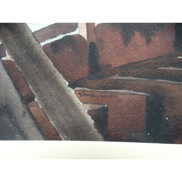 1949 Stanley Wood: Rock Crusher Painting For Sale - Image 4 of 9