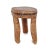 Vintage Naga Wood Stool For Sale - Image 4 of 4