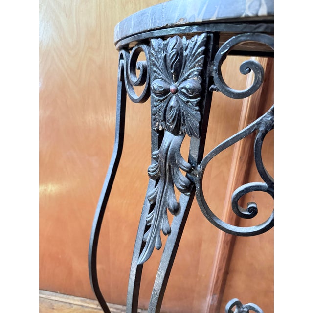 Antique French Demilune Console For Sale - Image 12 of 12