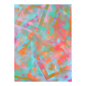 Pink and Cyan Abstract