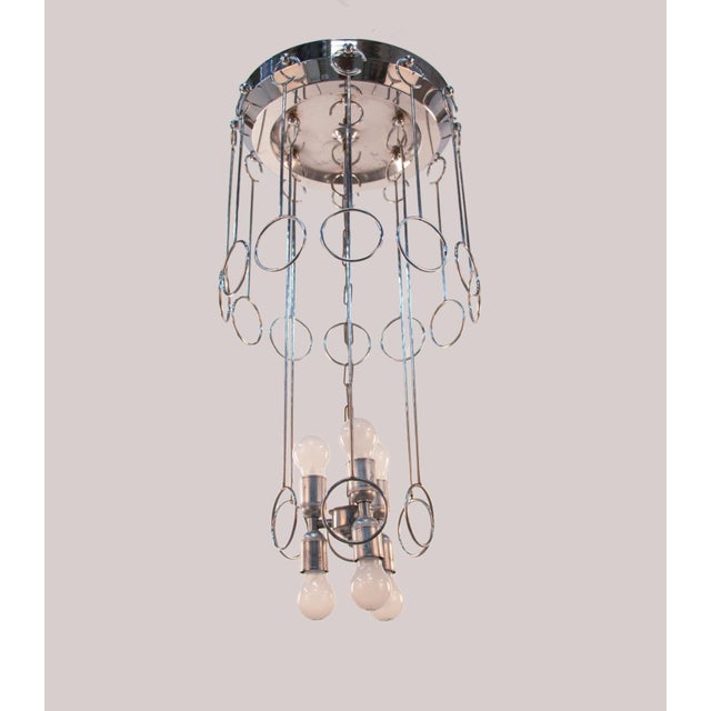 Huge Chandelier by Angelo Mangiarotti for Vistosi, Italy, 1960 For Sale - Image 12 of 13