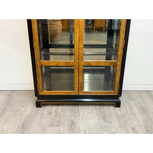 1970s Vintage Asian Modern Curio Cabinet For Sale - Image 5 of 11