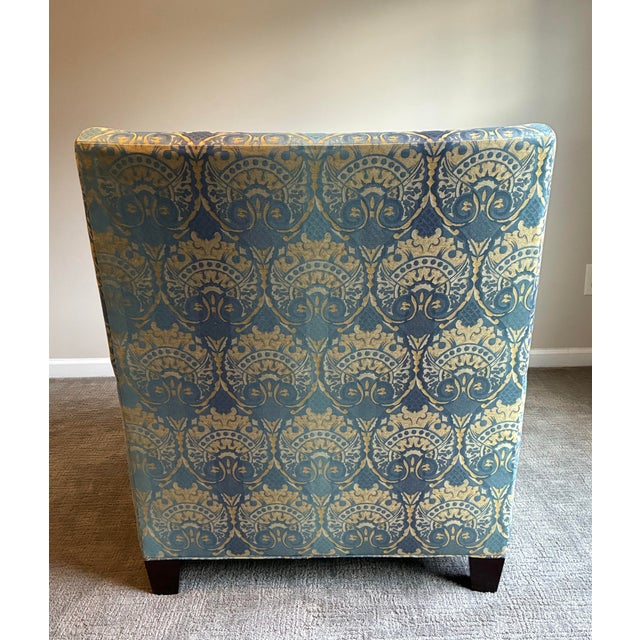Late 20th Century Baker Furniture Lounge Chair & Ottoman For Sale In Charlotte - Image 6 of 12