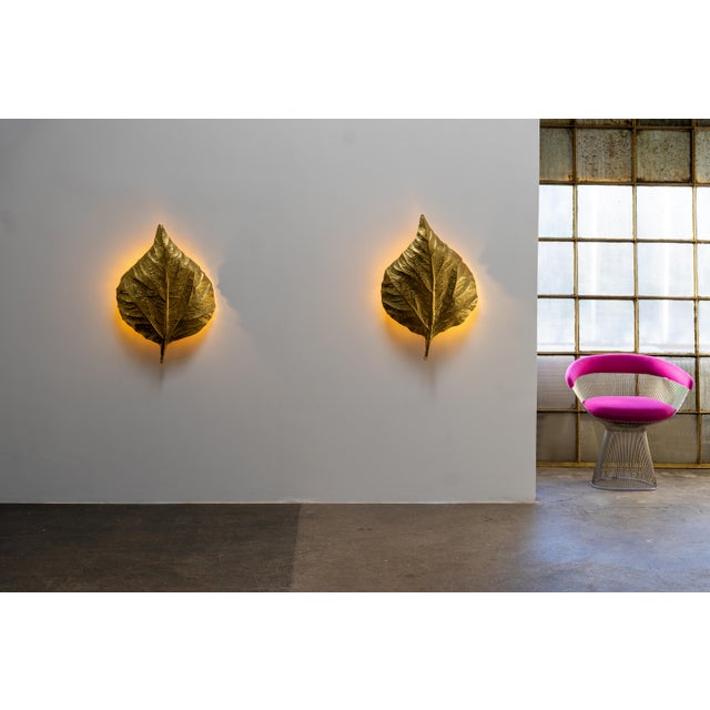 This elegant pair of wall lamps is part of the iconic "Rhubarb" series by Tommaso Barbi, designed and crafted in Italy by...
