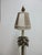 1990s Richards Faux Bronze Italian Regency Corinthian Column Table Lamp Shade A For Sale - Image 4 of 10