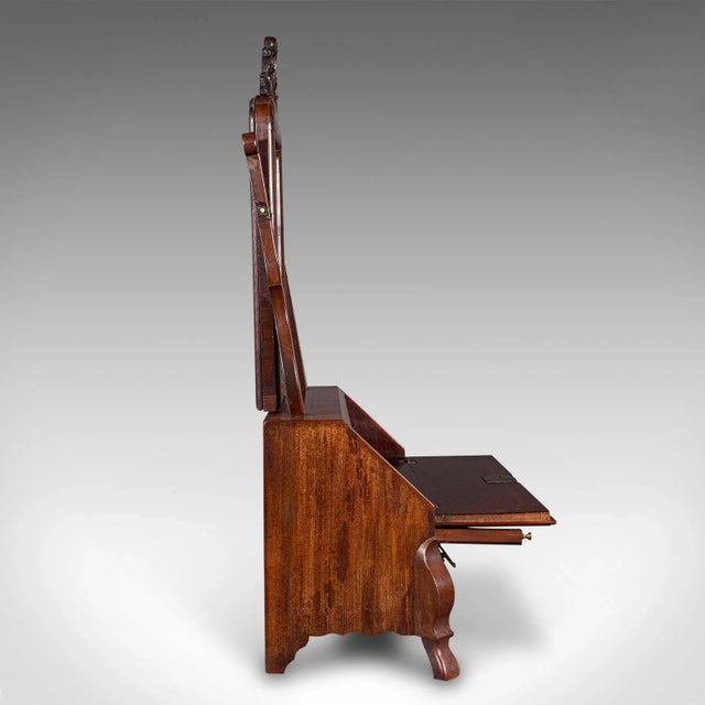 1800's Antique Bureau Mirror For Sale - Image 6 of 12